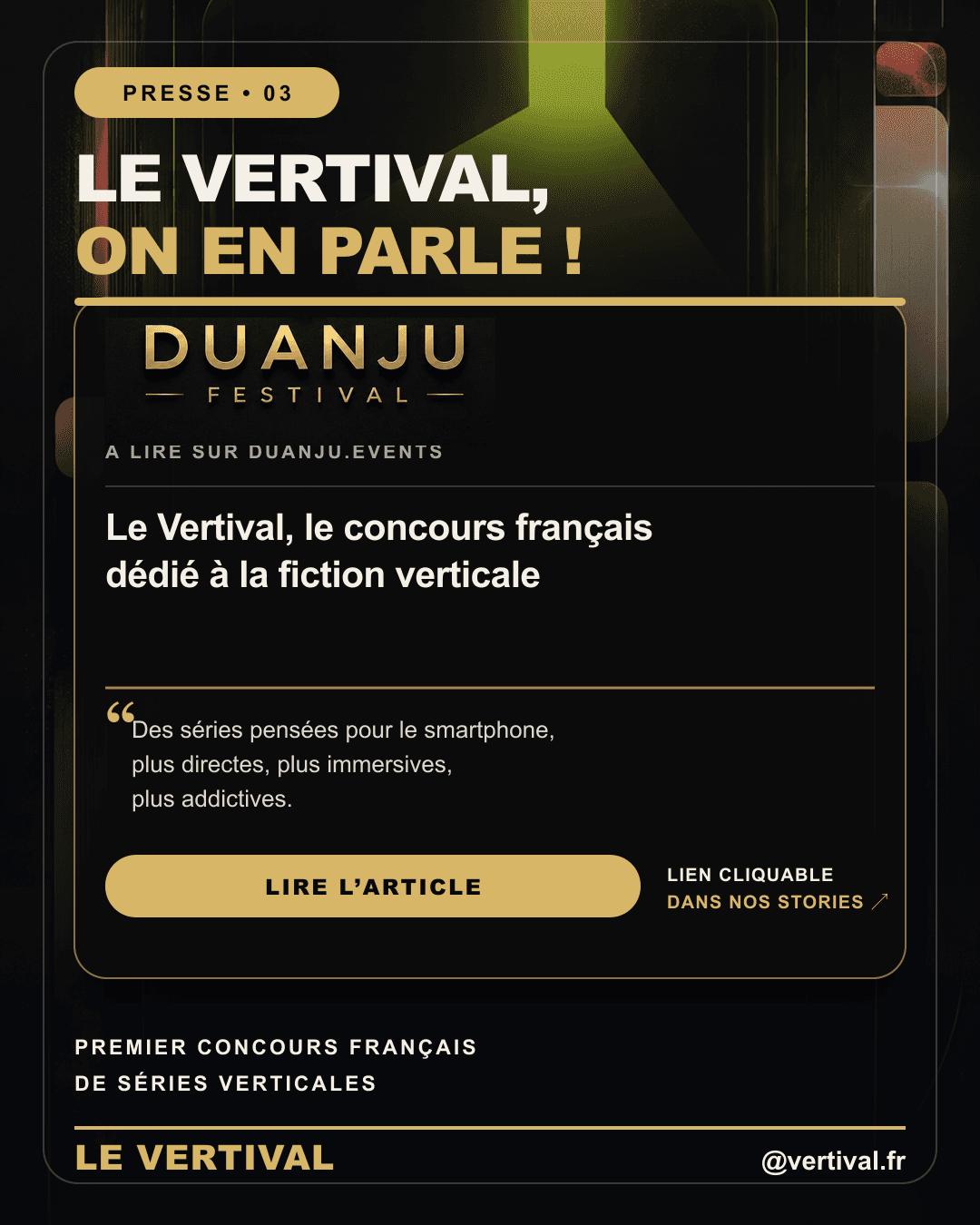 Fiche 03 — Le Vertival, le concours français dédié à la fiction verticale