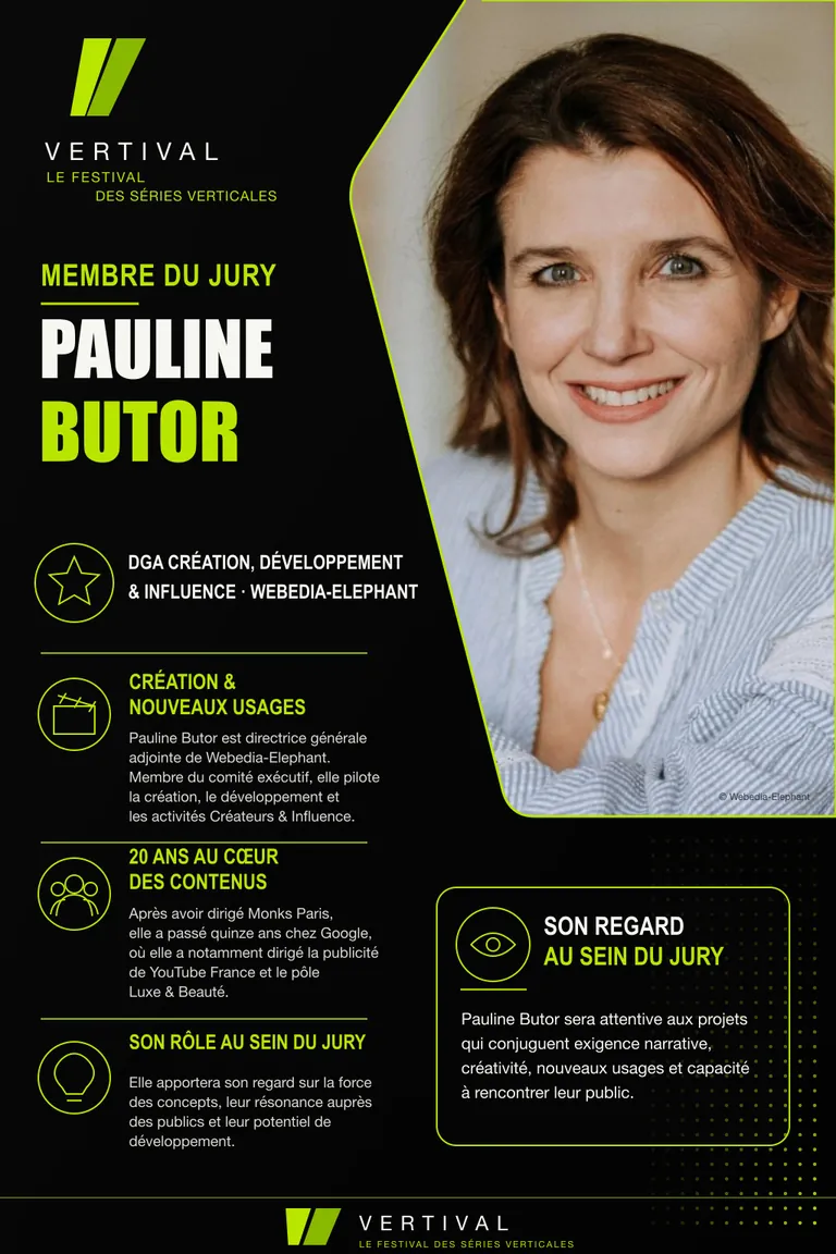 Fiche de présentation de Pauline Butor, membre du jury Vertival 2026